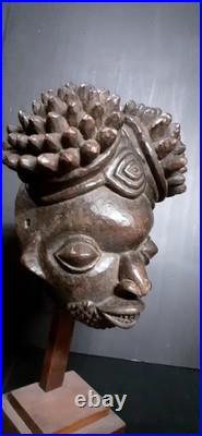 Masque Bamileke Art Tribal Africain Ancien Statuette Africaine Masque Afrique