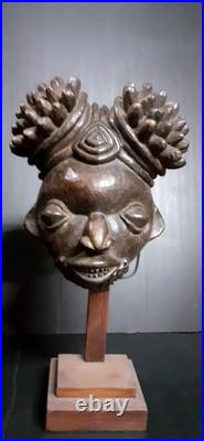 Masque Bamileke Art Tribal Africain Ancien Statuette Africaine Masque Afrique