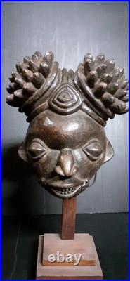 Masque Bamileke Art Tribal Africain Ancien Statuette Africaine Masque Afrique