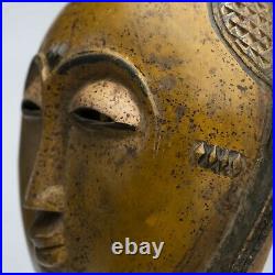 Masque Baoulé Ancien, Cote D'ivoire, Art Tribal Premier Ancien Africain D001c