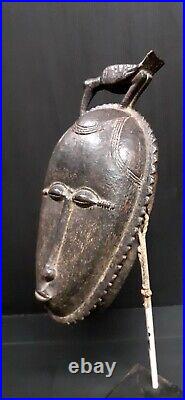 Masque Baoulé Cote D'ivoire Art Tribal Ancien Statuette Africaine Masque