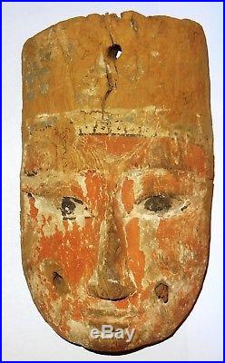 Masque De Sarcophage Egyptien 332/30 Bc Ancient Egyptian Ptolemaic Mummy Mask