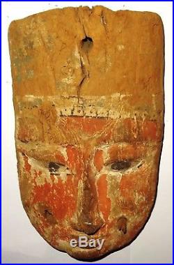 Masque De Sarcophage Egyptien 332/30 Bc Ancient Egyptian Ptolemaic Mummy Mask