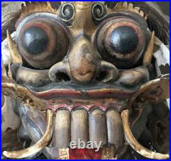 Masque Indonesien Bali, Rangda Mask, Theatre Barong, 1900-1950, Bali, Indonesia