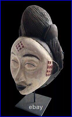 Masque Pounou Art Tribal Africain Ancien Statuette Africaine Masque Afrique