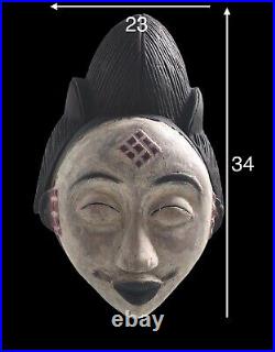 Masque Pounou Art Tribal Africain Ancien Statuette Africaine Masque Afrique