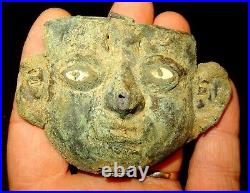 Masque Precolombien Mochica 100/500 Ad Peru Moche Pre-columbian Funerary Mask