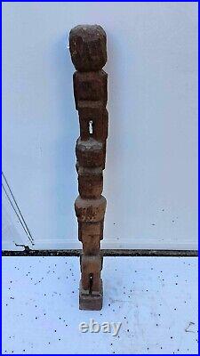 Masque Statuette africain Art Tribal 103cm