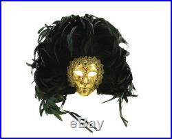 Masque Venitien Carnaval de Venise Artisanat Feuille D Or Collection