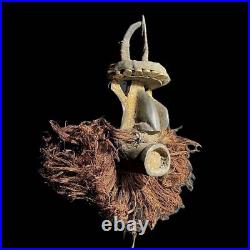 Masque africain antiquités art tribal Visage vintage Bois Sculpté vintage