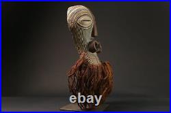 Masque africain antiquités tribal visage songye kifwebe masque en bois