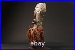 Masque africain antiquités tribal visage songye kifwebe masque en bois