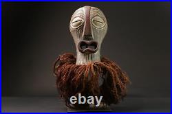 Masque africain antiquités tribal visage songye kifwebe masque en bois