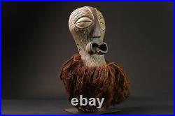 Masque africain antiquités tribal visage songye kifwebe masque en bois