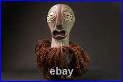 Masque africain antiquités tribal visage songye kifwebe masque en bois