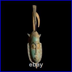 Masque africain de la tribu Guru Tribe Art vintage Baule Mask Wall Tribal-9822