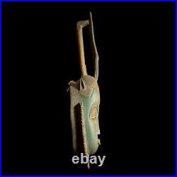 Masque africain de la tribu Guru Tribe Art vintage Baule Mask Wall Tribal-9822