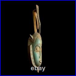 Masque africain de la tribu Guru Tribe Art vintage Baule Mask Wall Tribal-9822