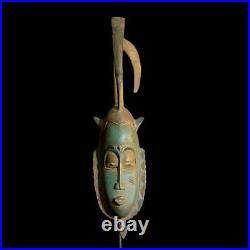 Masque africain de la tribu Guru Tribe Art vintage Baule Mask Wall Tribal-9822