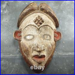 Masque africain de rituel ethnie Punu, Gabon, XXème