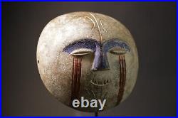 Masque africain en bois ancien masque igbo masque visage bois sculpté main vi