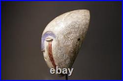 Masque africain en bois ancien masque igbo masque visage bois sculpté main vi