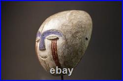 Masque africain en bois ancien masque igbo masque visage bois sculpté main vi