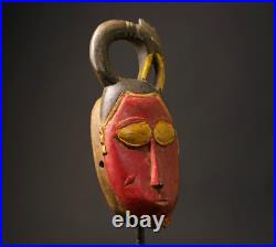 Masque africain en bois antiques tribal africain art visage guro masque fait