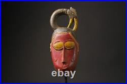 Masque africain en bois antiques tribal africain art visage guro masque fait