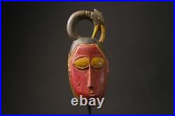 Masque africain en bois antiques tribal africain art visage guro masque fait