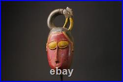 Masque africain en bois antiques tribal africain art visage guro masque fait