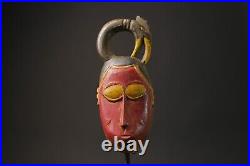 Masque africain en bois antiques tribal africain art visage guro masque fait