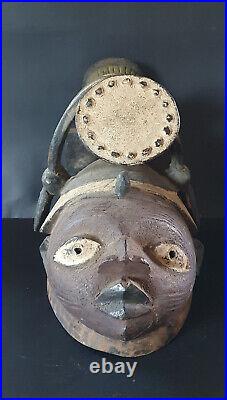 Masque africain peuple Yoruba du Nigéria