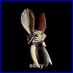 Masque africain visage tribal vibrant style bobo masque éléphant Burkina