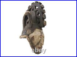 Masque casque africain ancien Igbo Agbogo mwo grande taille Nigeria