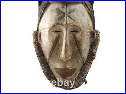 Masque casque africain ancien Igbo Agbogo mwo grande taille Nigeria