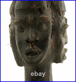Masque cimier Ekoï Ejagham Africain Nigeria Art coutumier Exceptionnel 17149