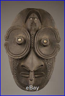 Masque d'esprit papou, art tribal du sépik, kandangai