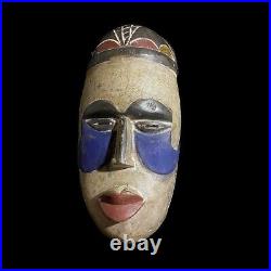 Masque d'objets de collection d'art primitif suspendu au mur Masque Igbo du