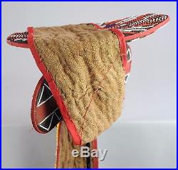 Masque éléphant perlé Bamileke Cameroun beaded mask Art Africain African tribal