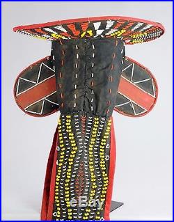 Masque éléphant perlé Bamileke Cameroun beaded mask Art Africain African tribal