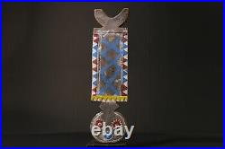 Masque en bois africain masque faucon Bwa Burkina Faso masques africains du B