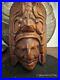 Masque-vintage-sculpte-a-la-main-azteque-Tiki-Dieu-Totem-Statue-en-bois-massif-01-pc