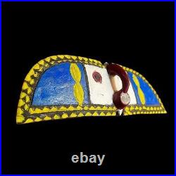 Masques africains Bobo Bwa Hawk Mask Burkina Faso Wall Hanging-G1090