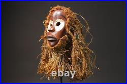 Masques en bois tribal africain masque Dan Liberia art primitif fait main