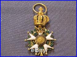 Medaille Legion D Honneur Restauration Officier En Or Poincon Tete D Aigle