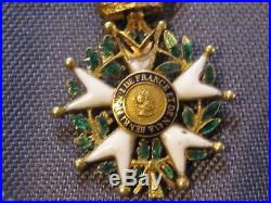Medaille Legion D Honneur Restauration Officier En Or Poincon Tete D Aigle