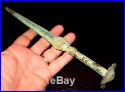 Objet Du Louristan Age Du Bronze 1250-650 Bc Luristan Bronze Dagger Sword