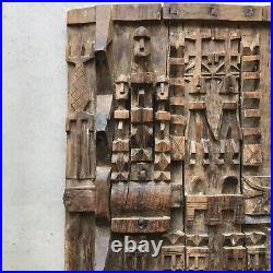 PORTE GRENIER DOGON MALI sculpture bois art africain vintage antique /