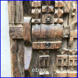 PORTE GRENIER DOGON MALI sculpture bois art africain vintage antique /